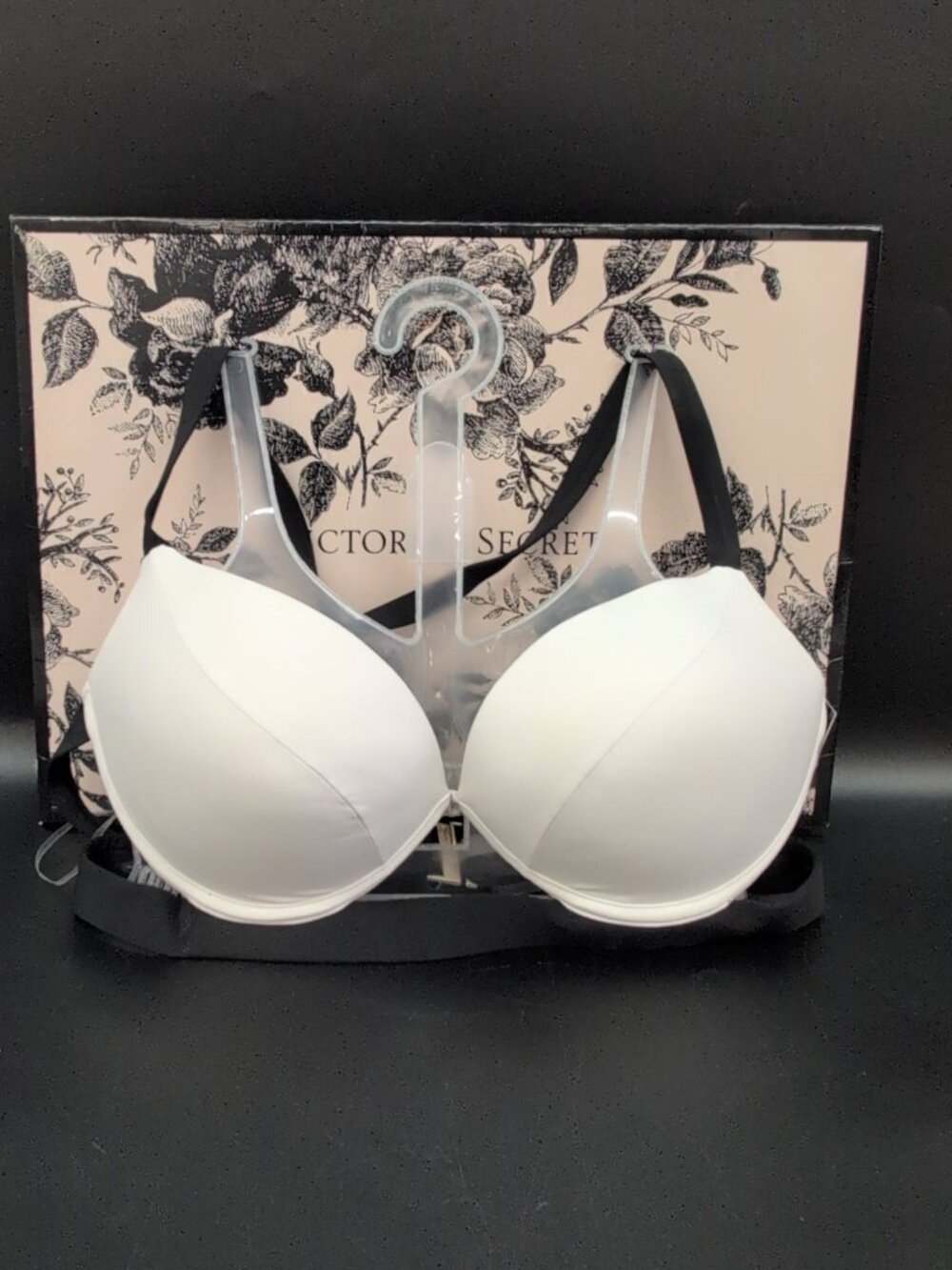 Victoria's Secret Swim Archives Banded Push Up Bikini Top 36C Coconut White